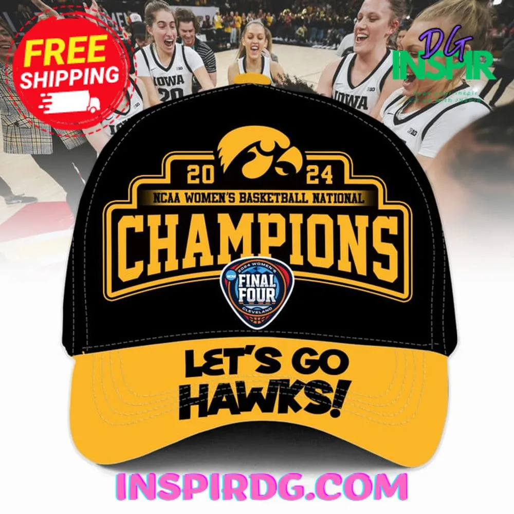 -2024 NCAA Women’s Basketball National Champions Let’s Go Hawks Cap