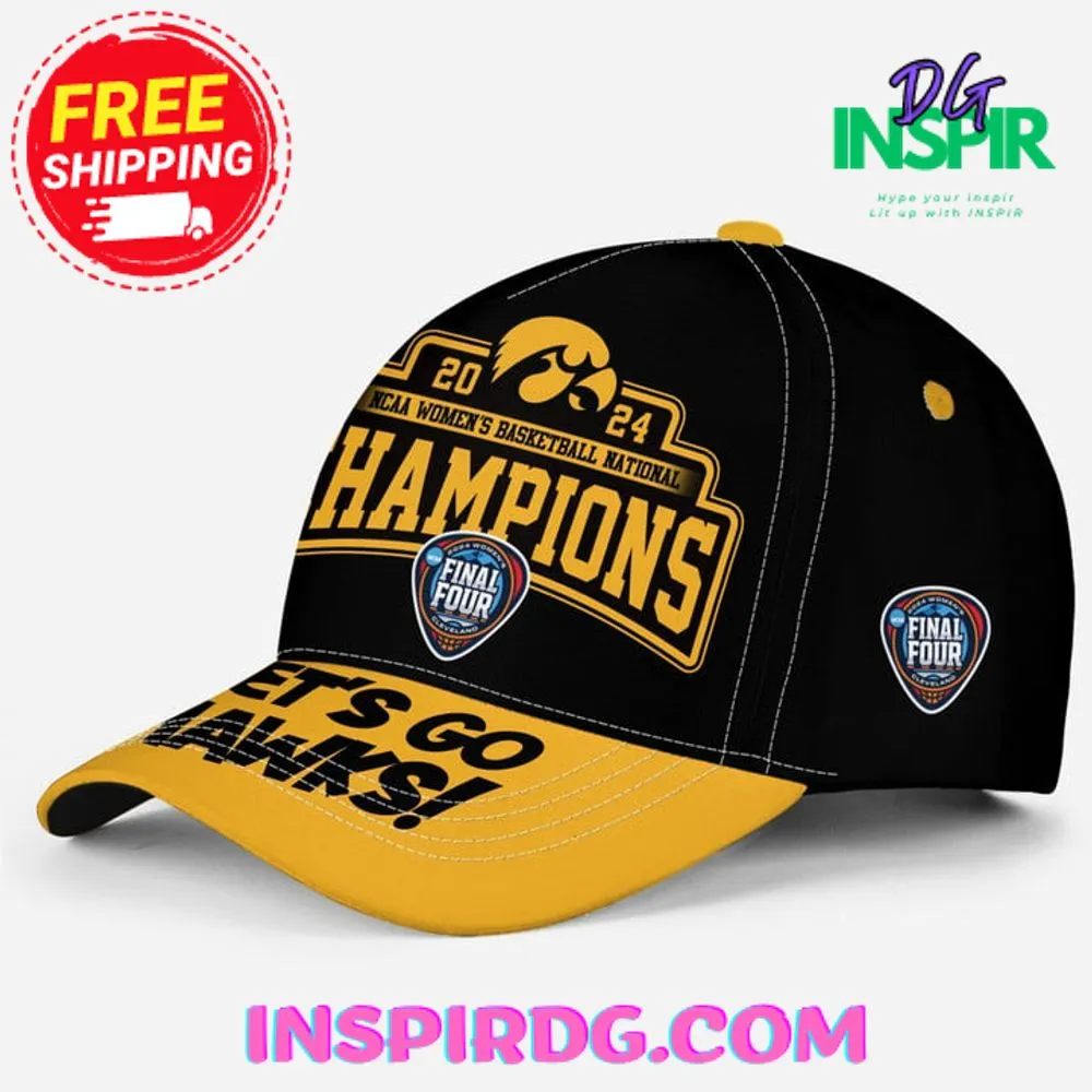 -2024 NCAA Women’s Basketball National Champions Let’s Go Hawks Cap