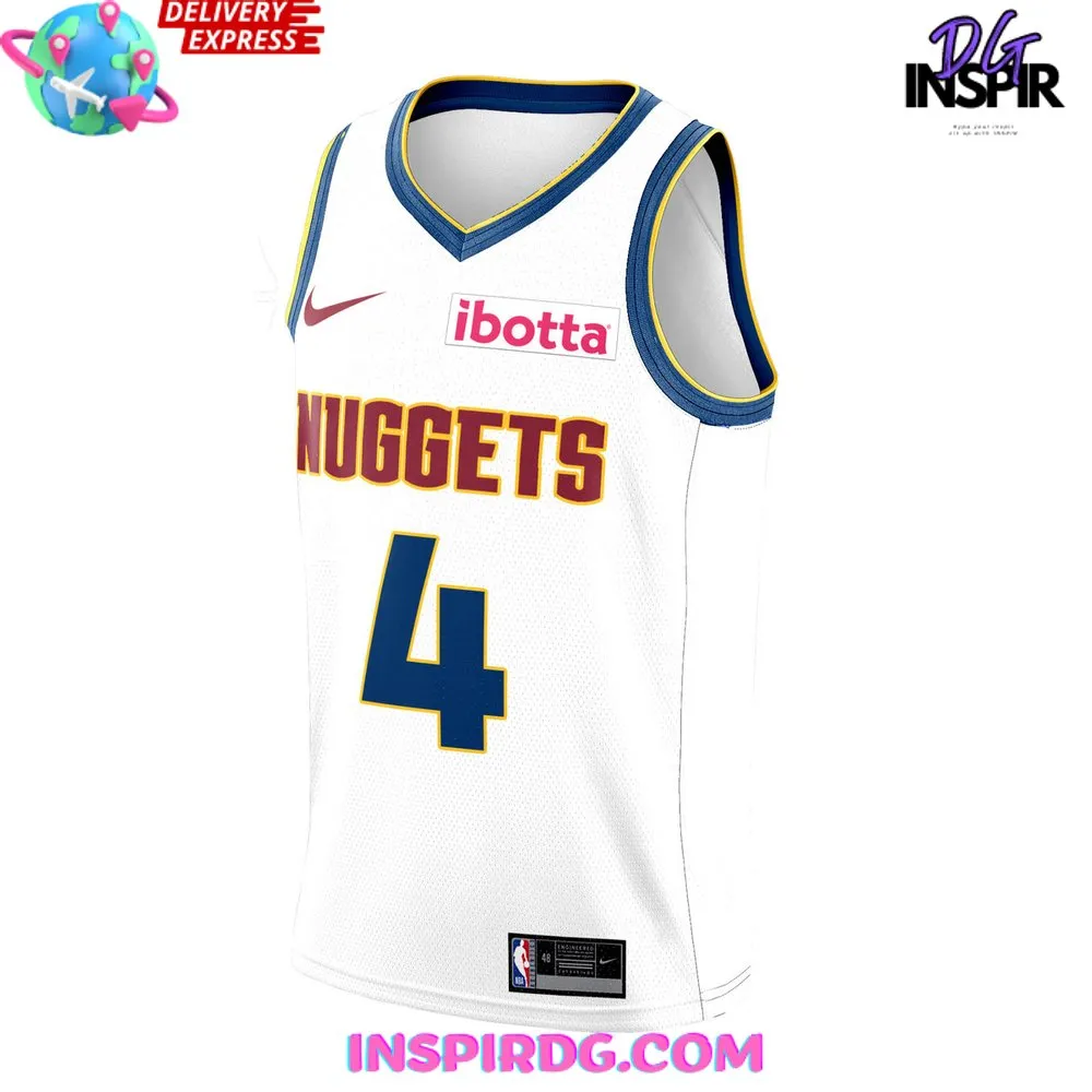 -Denver Nuggets New Uniform 2024 White Basketball Jersey