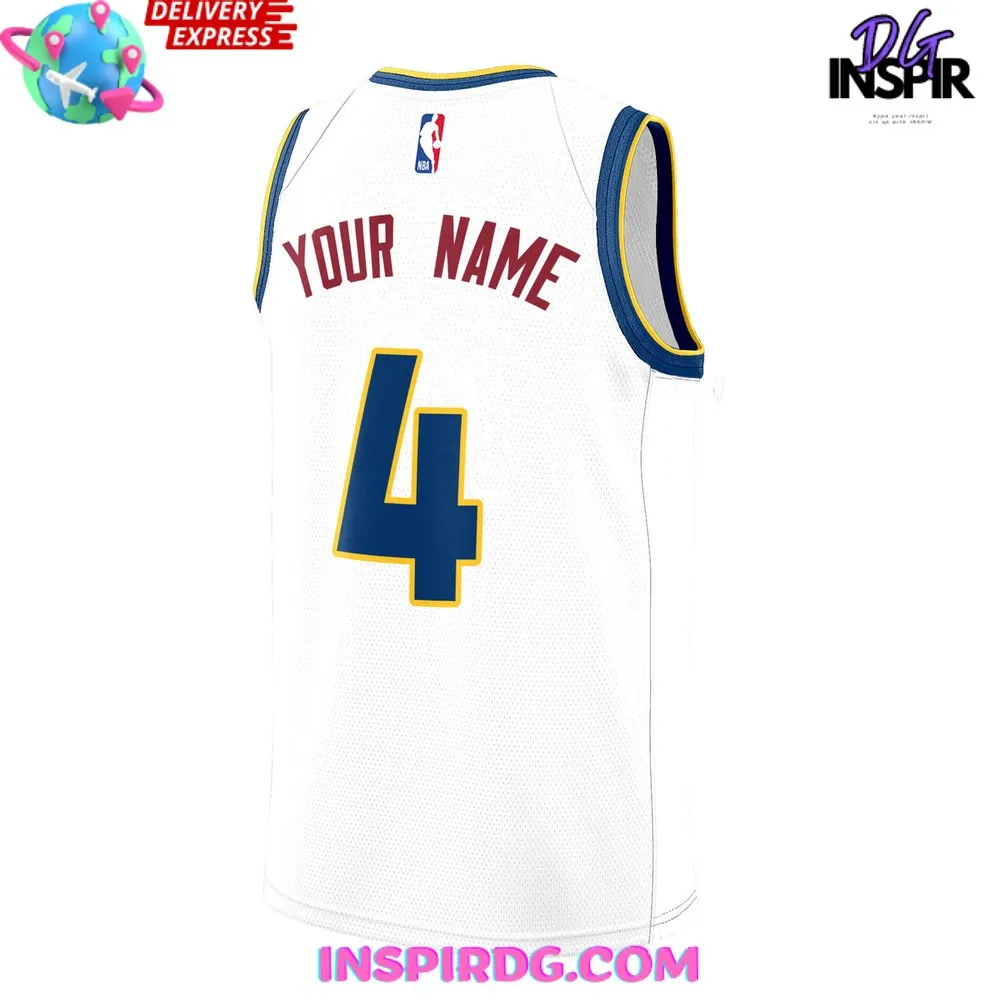 -Denver Nuggets New Uniform 2024 White Basketball Jersey