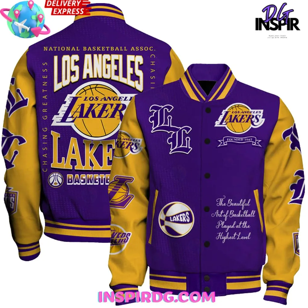 -Los Angeles Lakers National Basketball Varsity Jacket