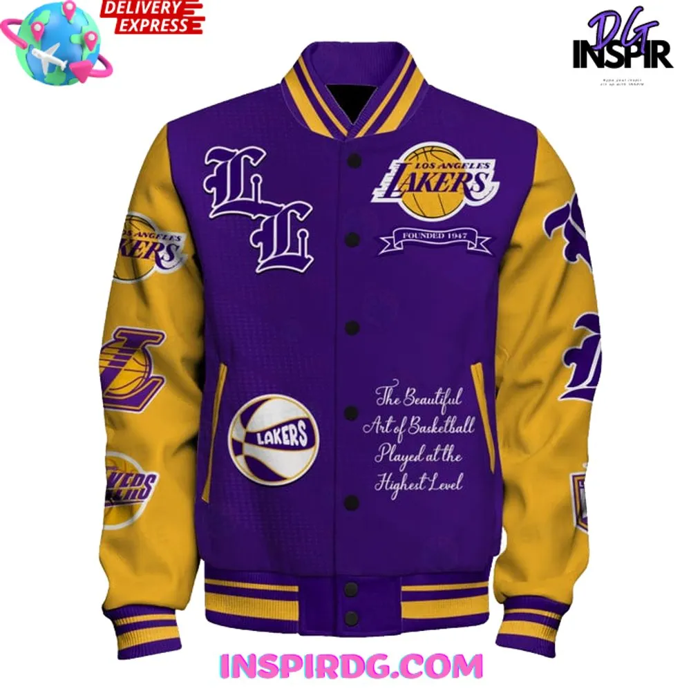 -Los Angeles Lakers National Basketball Varsity Jacket