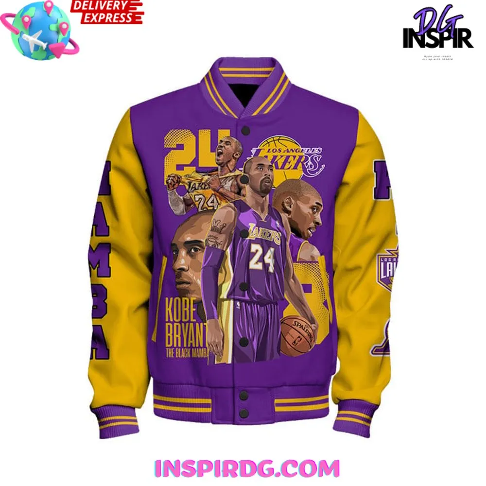 -NBA Kobe Bryant Los Angeles Lakers Basketball Varsity Jacket