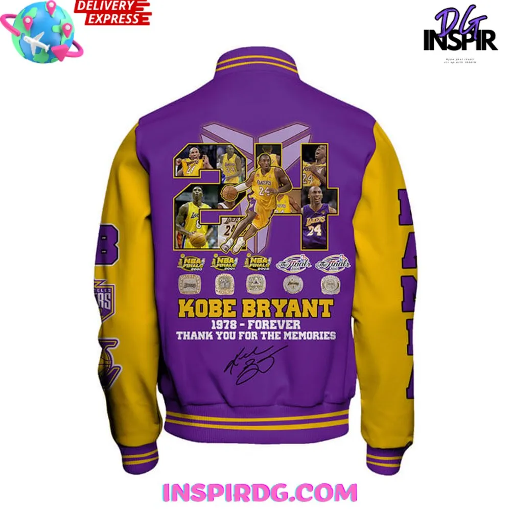 -NBA Kobe Bryant Los Angeles Lakers Basketball Varsity Jacket