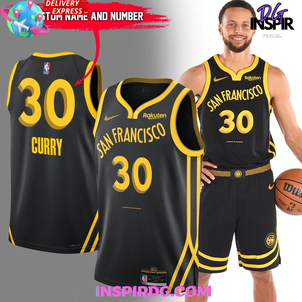 -Stephen Curry Golden State Warriors City Edition 2024 Basketball Jersey