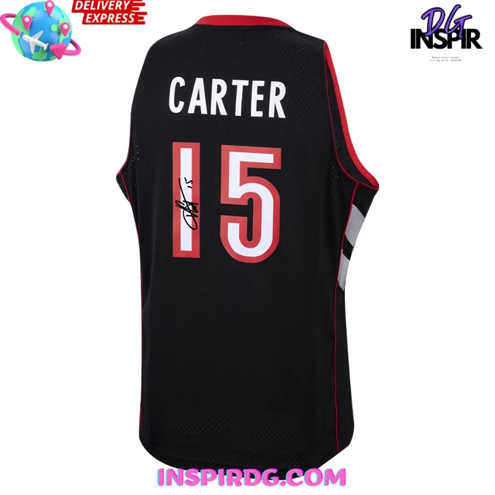 -Toronto Raptors Vince Carter Autographed Purple 1999-00 Basketball Jersey