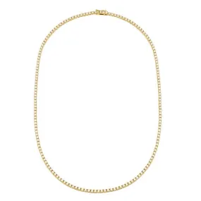 14KT Gold 4ct Diamond Perfect Tennis Necklace