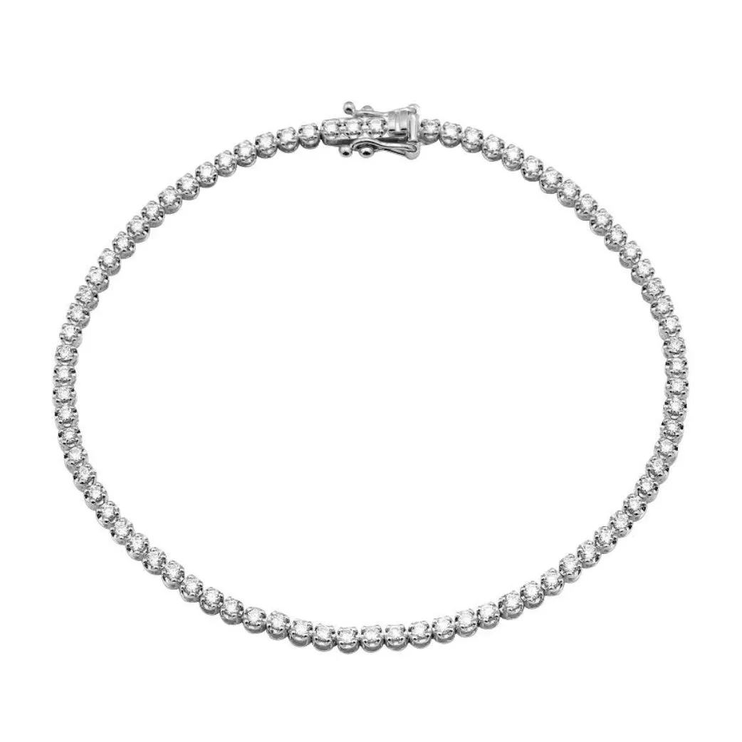 14KT Gold Diamond Louise Tennis Bracelet