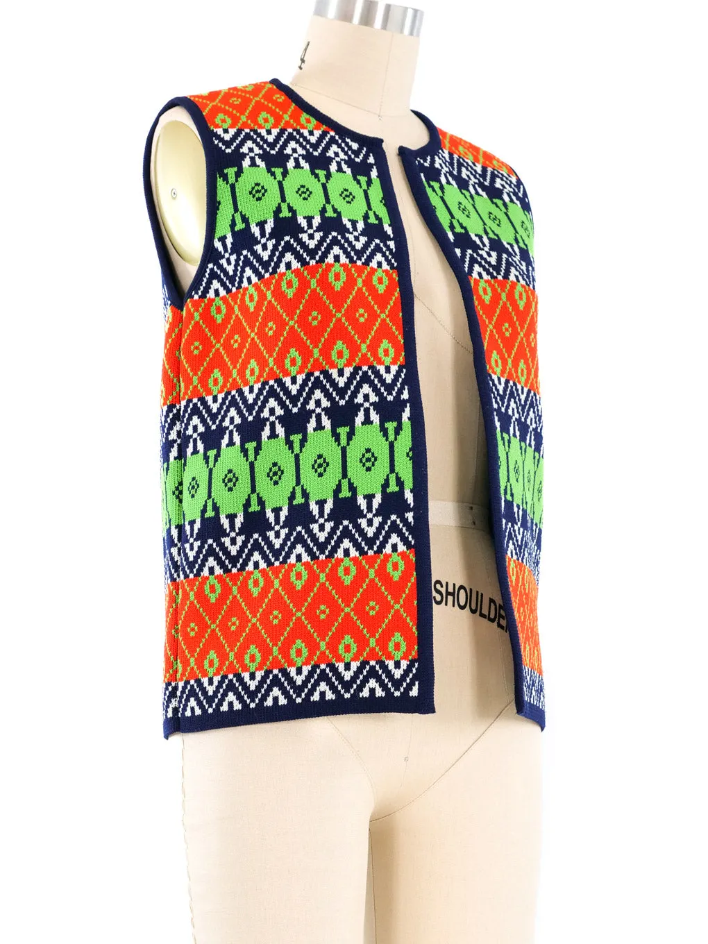 1960's Geometric Knit Vest