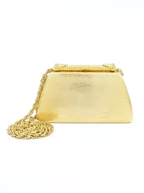 1970s Rodo Etched Goldtone Clutch