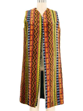 1970s Tapestry Maxi Vest