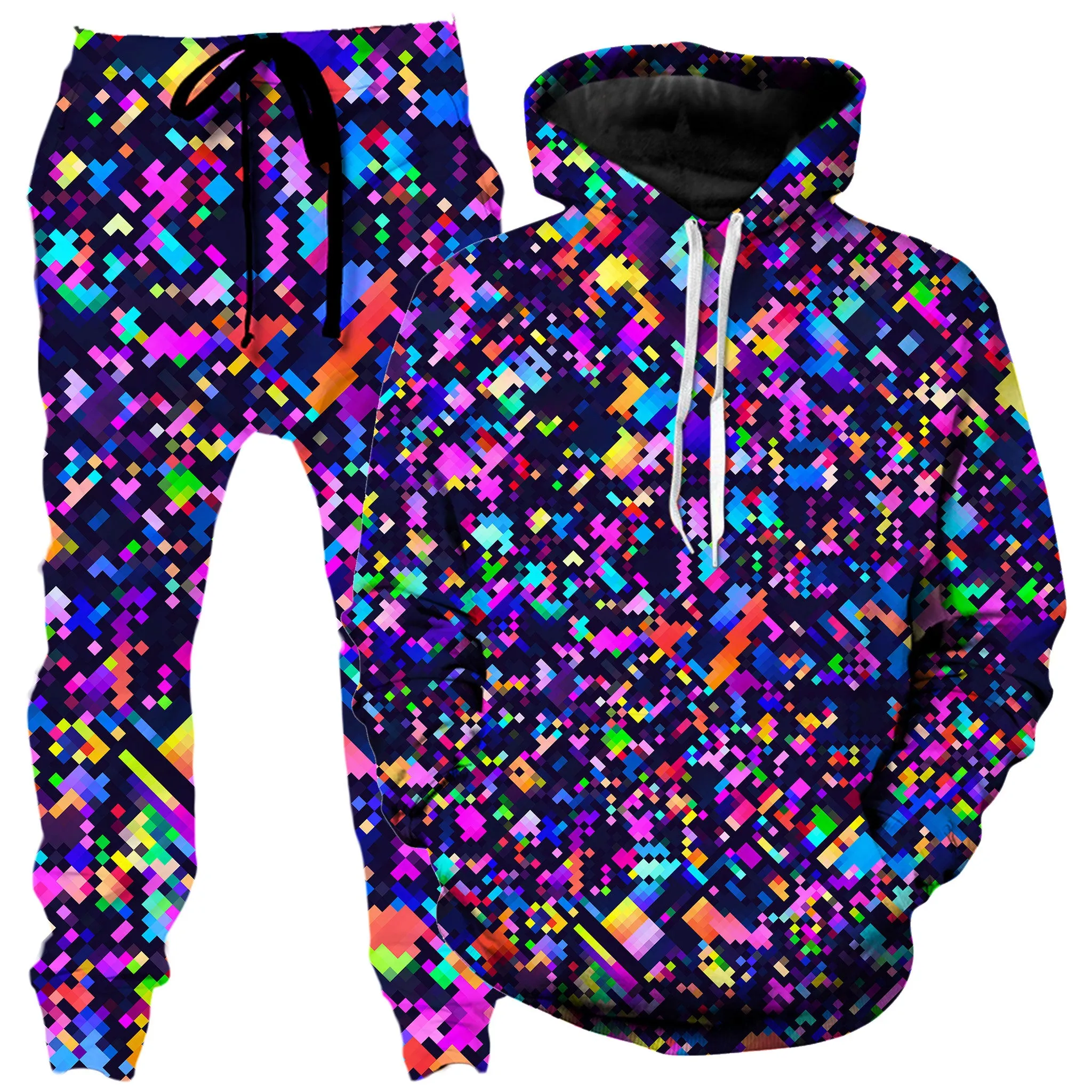 8-Bit Confetti Hoodie and Joggers Combo