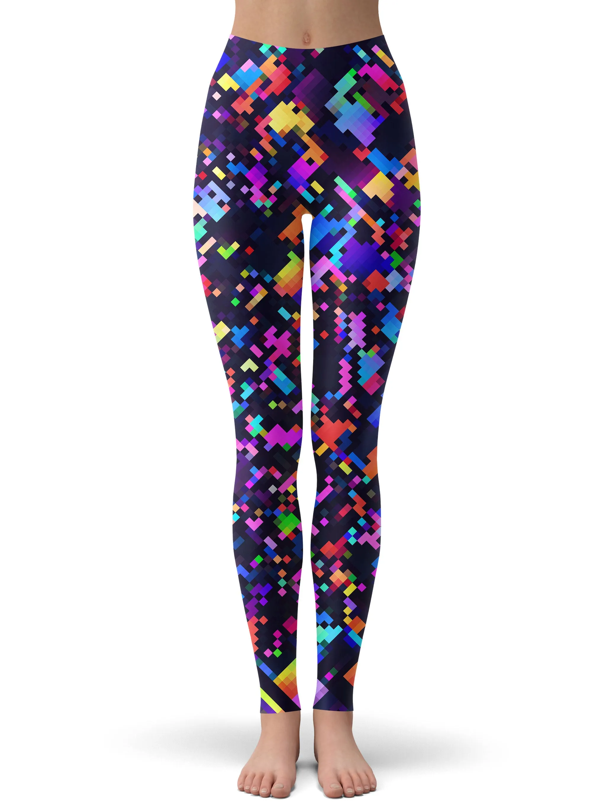 8-Bit Confetti Hoodie Dress and Leggings Combo