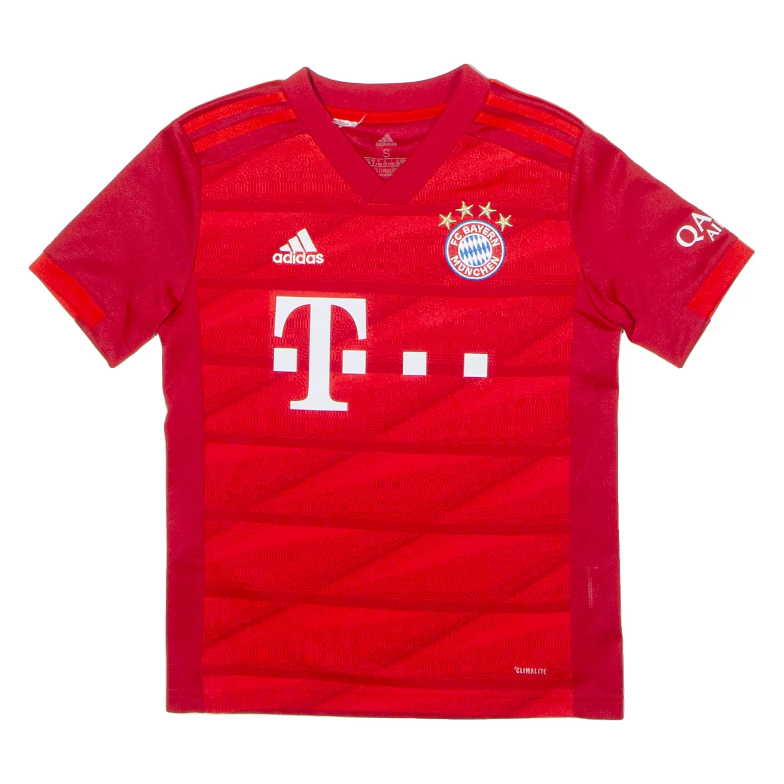 ADIDAS 2019/20 FC Bayern Munchen Home Boys Football Shirt Jersey Red 9-10Y