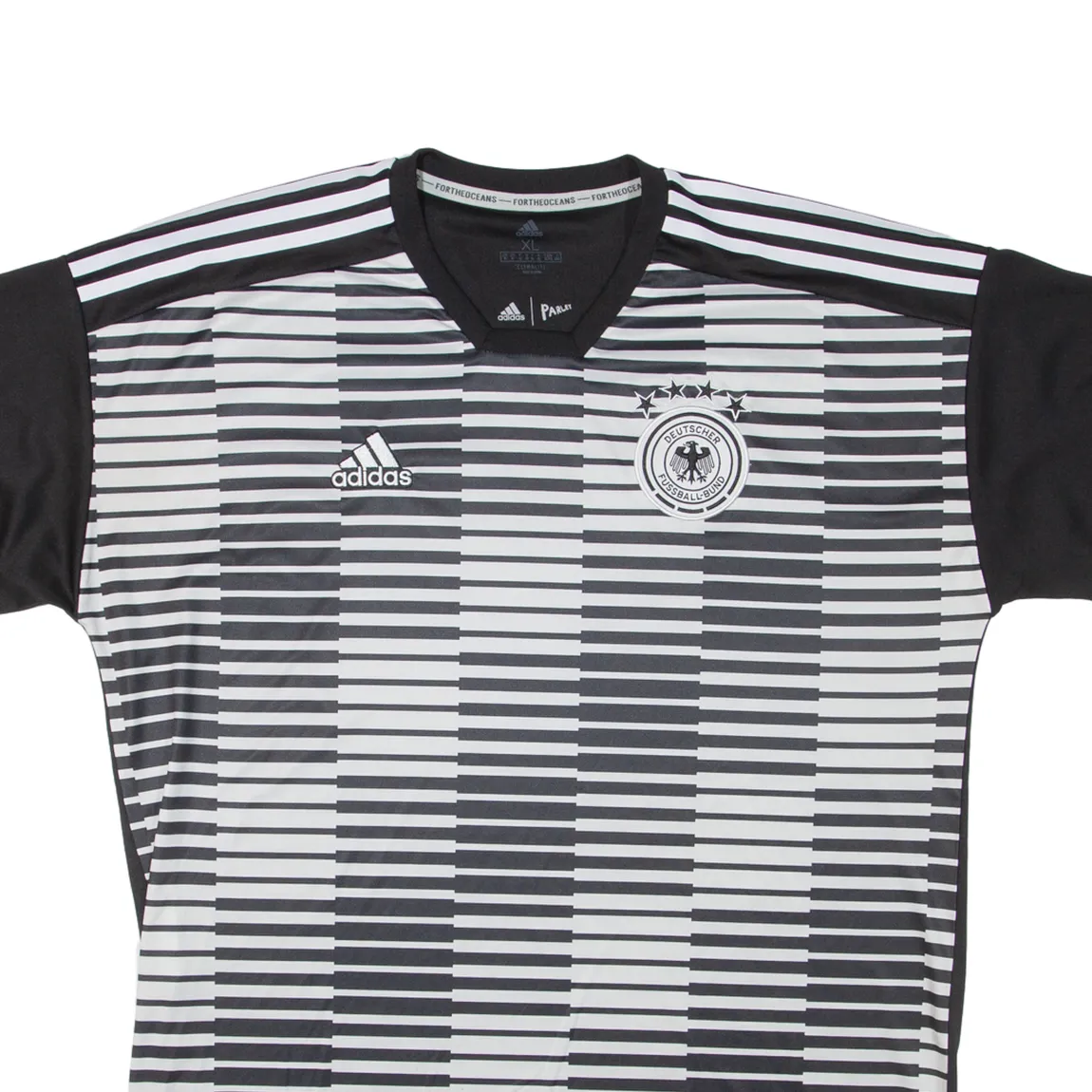 ADIDAS Germany National Team Mens Football Shirt Jersey Black XL