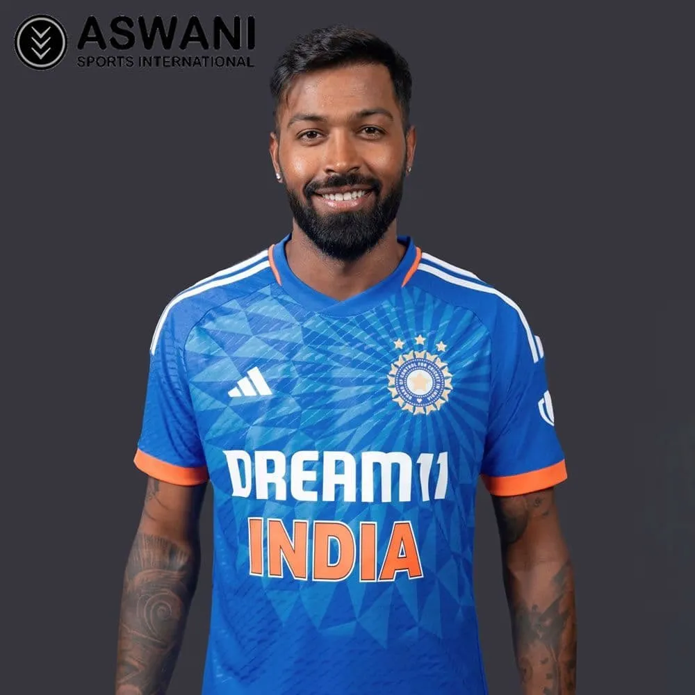 adidas India Match Jersey, Mens T20 Dream11 Player Edition Cricket Shirt 2023