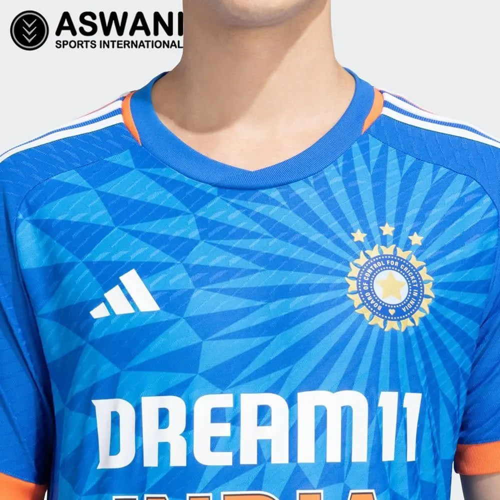 adidas India Match Jersey, Mens T20 Dream11 Player Edition Cricket Shirt 2023