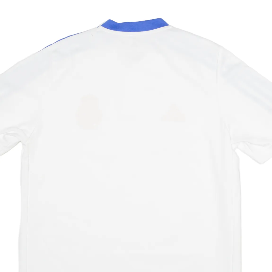 ADIDAS Real Madrid Mens Football Shirt Jersey White Button Neck S