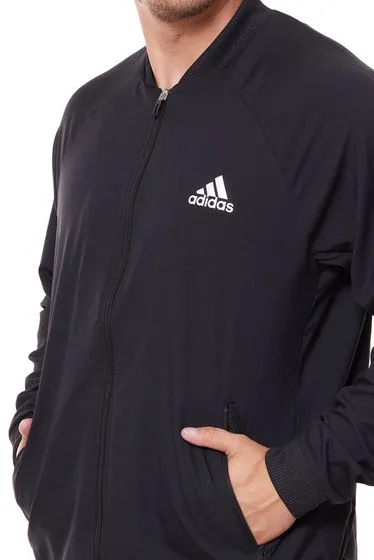 adidas Stretch Woven Jacket Herren Tennis-Jacke Trainings-Jacke H67151 Schwarz