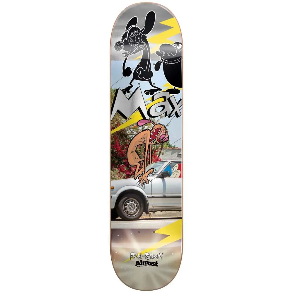 Almost Max Ren & Stimpy Road Rage Skateboard Deck Multi 8.5