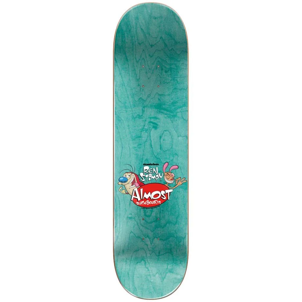 Almost Max Ren & Stimpy Road Rage Skateboard Deck Multi 8.5