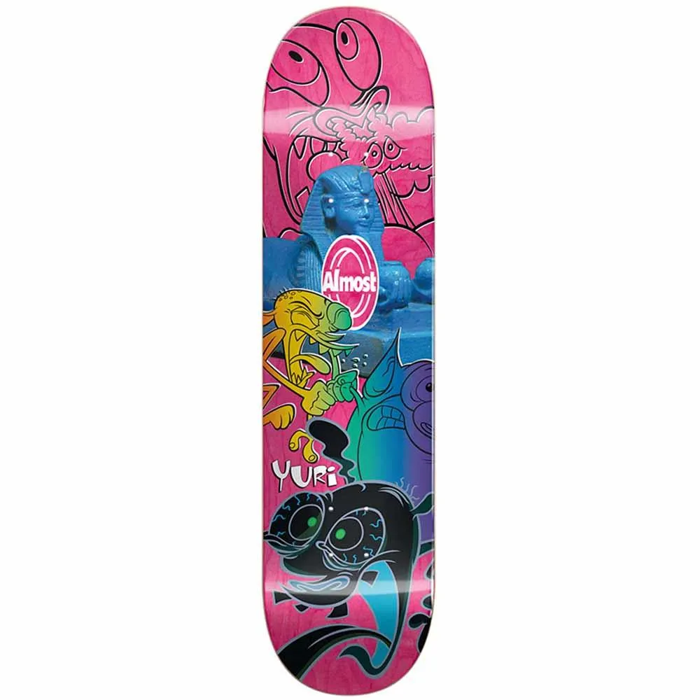 Almost Yuri Ren & Stimpy Mixed Up R7 Skateboard Deck Multi 8''