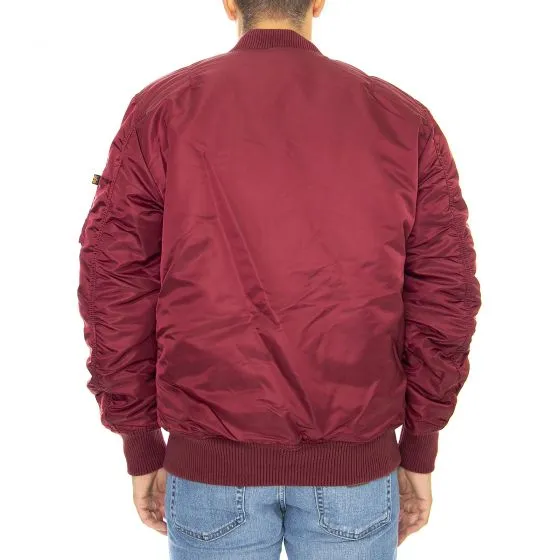 Alpha Industries Mens Ma-1 Vf 59 Burgundy Jacket 