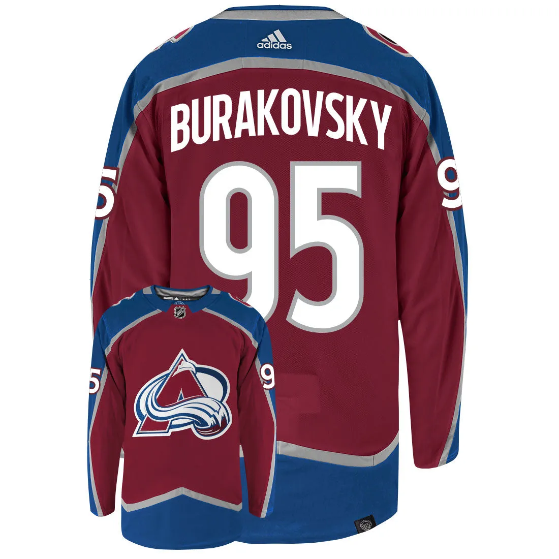 Andre Burakovsky Colorado Avalanche Adidas Primegreen Authentic NHL Hockey Jersey     