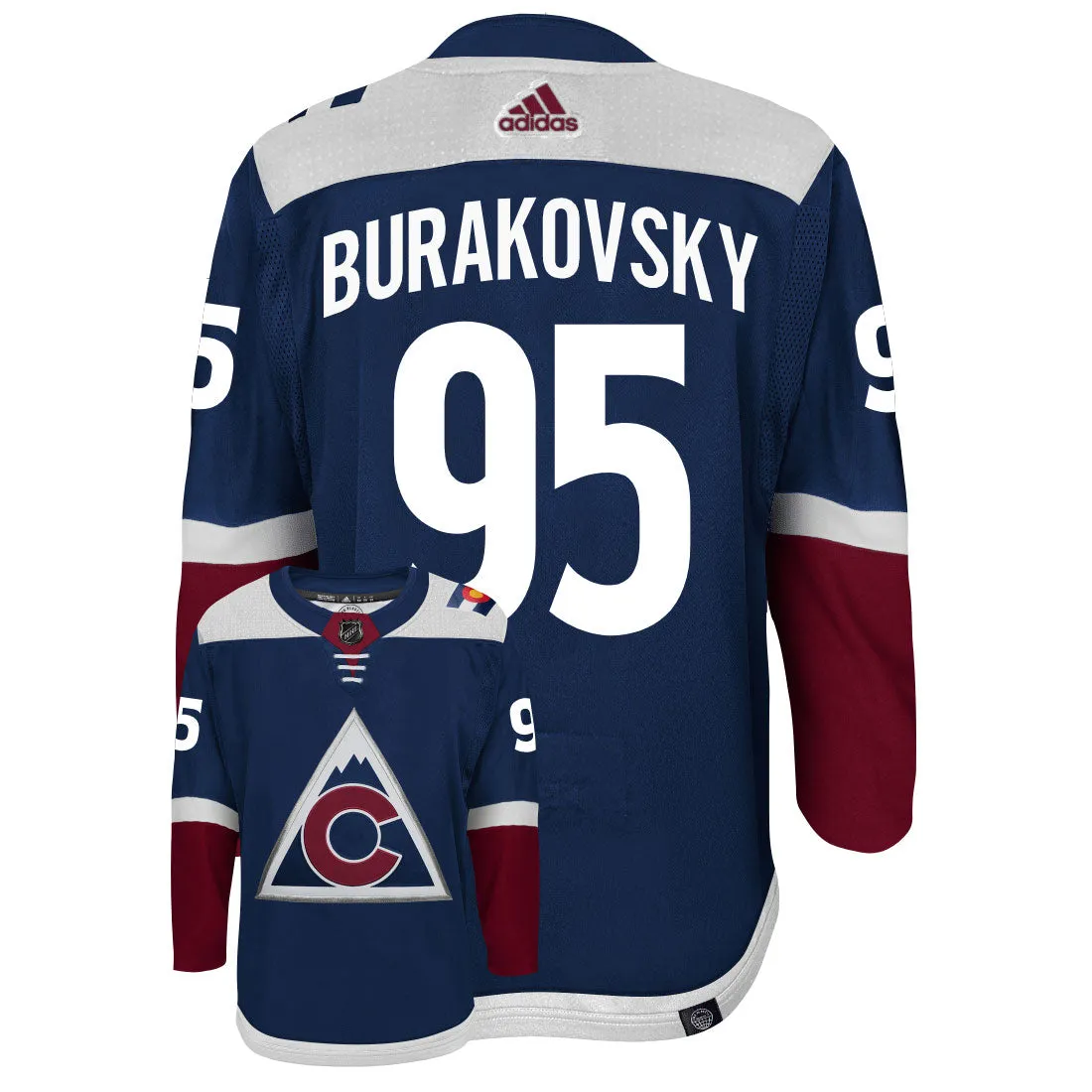 Andre Burakovsky Colorado Avalanche Adidas Primegreen Authentic NHL Hockey Jersey     