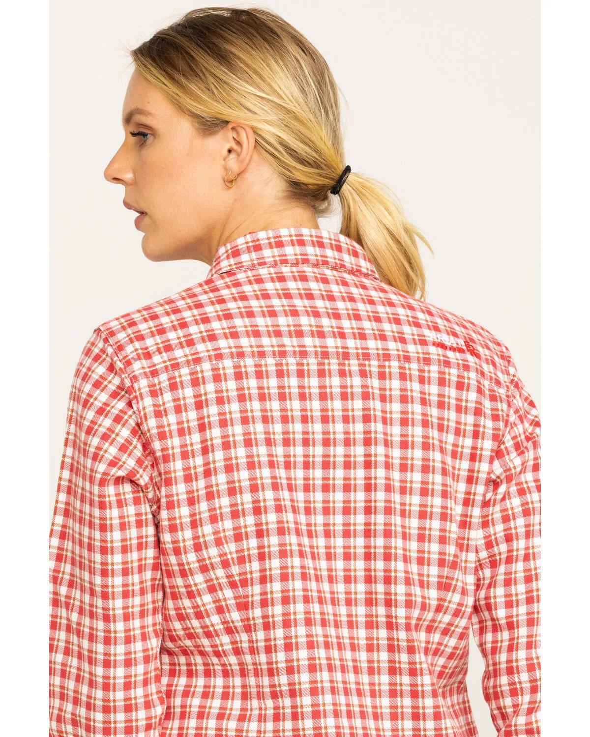 Ariat Women's Boot Barn Exclusive FR Talitha Plaid Long Sleeve Work Shirt