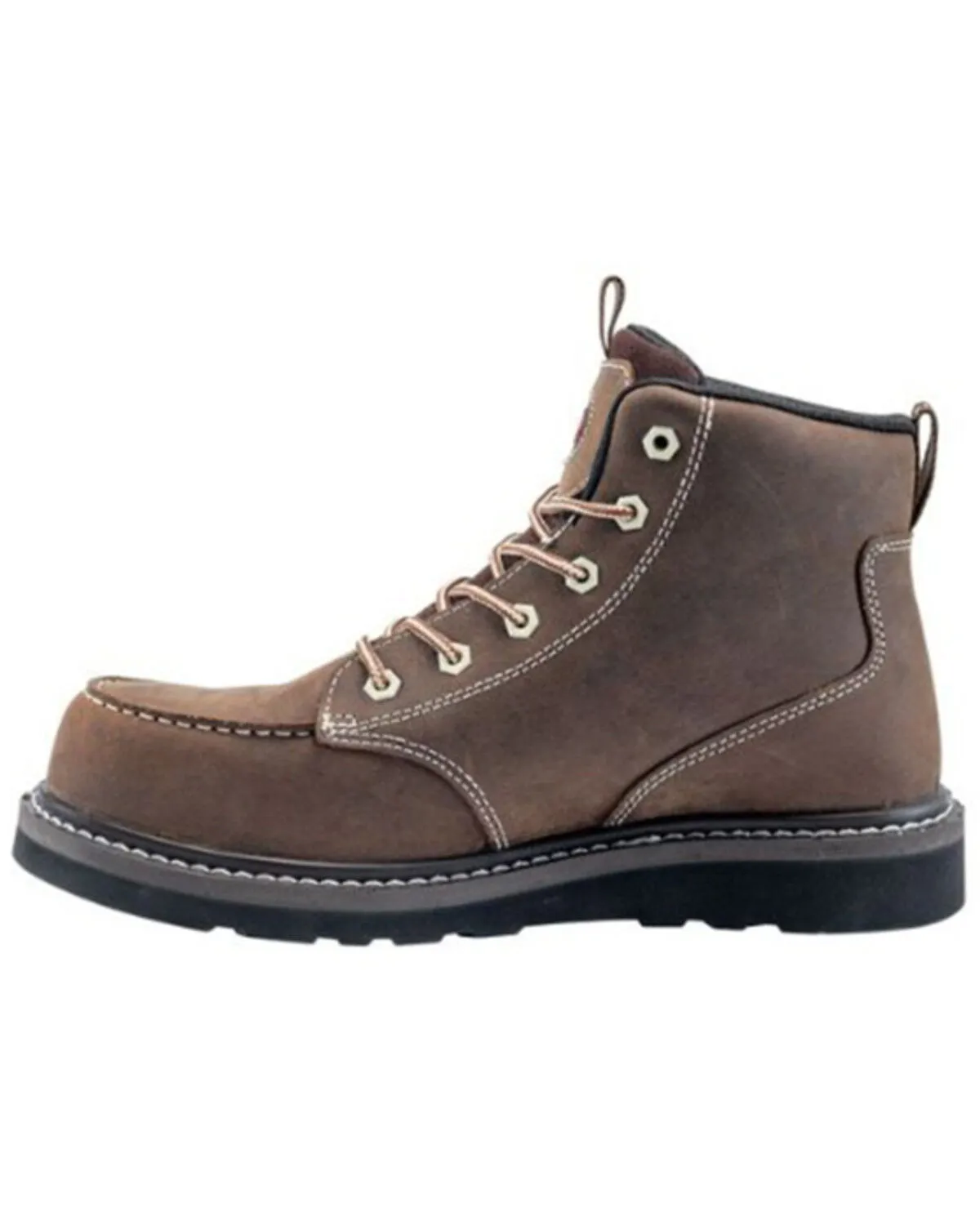 Avenger Men's 7607 Wedge Mid 6" Waterproof Lace-Up Work Boot - Soft Toe