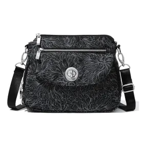 Baggallini Calais Midnight Blossom Crossbody Bag (Women's)