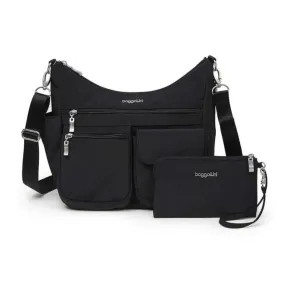 Baggallini Modern Everywhere Black Crossbody Bag (Women's)