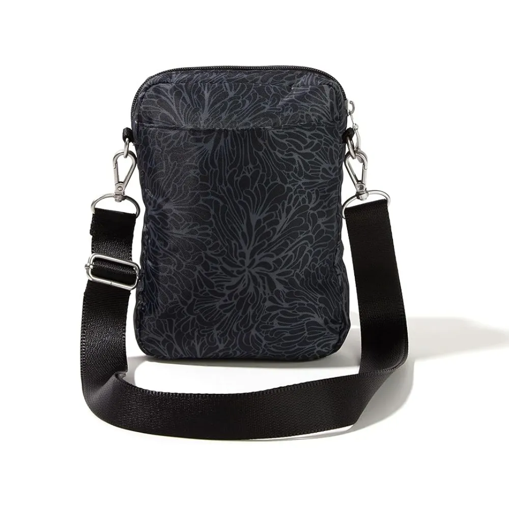 Baggallini Modern Everywhere Explorer Midnight Blossom Crossbody Bag (Women's)