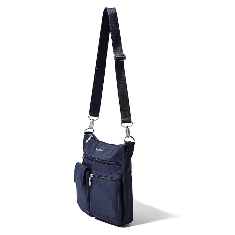 Baggallini Modern Everywhere French Navy Slim Crossbody Bag (Women's)