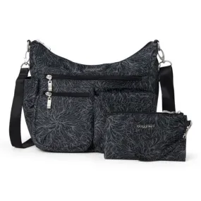 Baggallini Modern Everywhere Midnight Blossom Print Crossbody Bag (Women's)