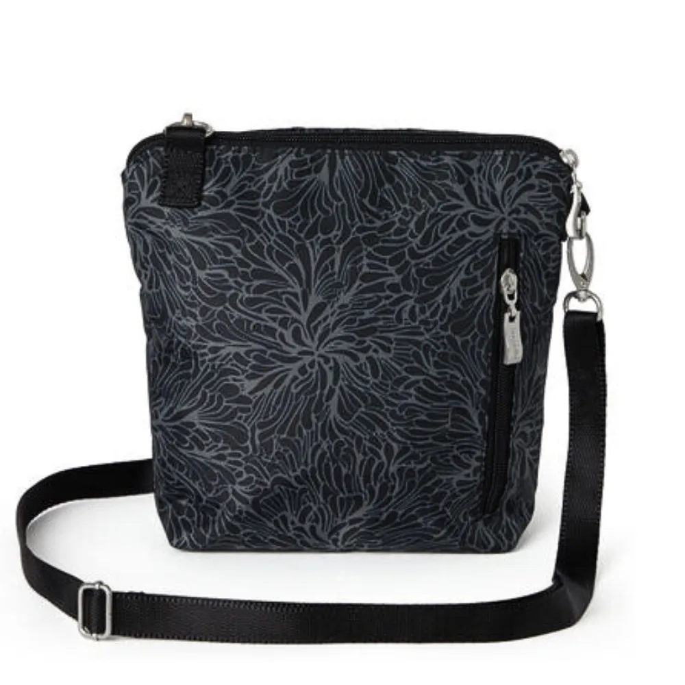 Baggallini Modern Pocket Midnight Blossom Print Crossbody Bag (Women's)