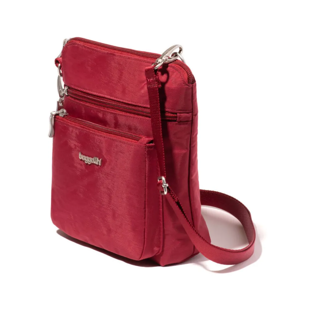 Baggallini Modern Pocket Ruby Red Crossbody Bag (Women's)