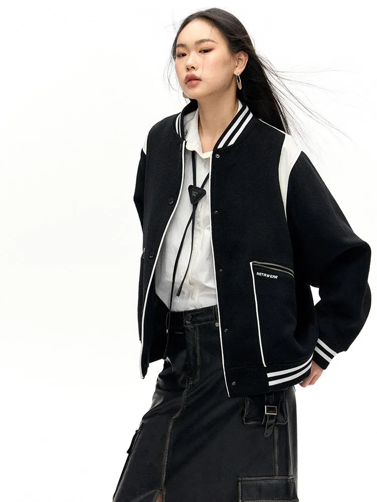 Baseball Jersey Woolen Jacket