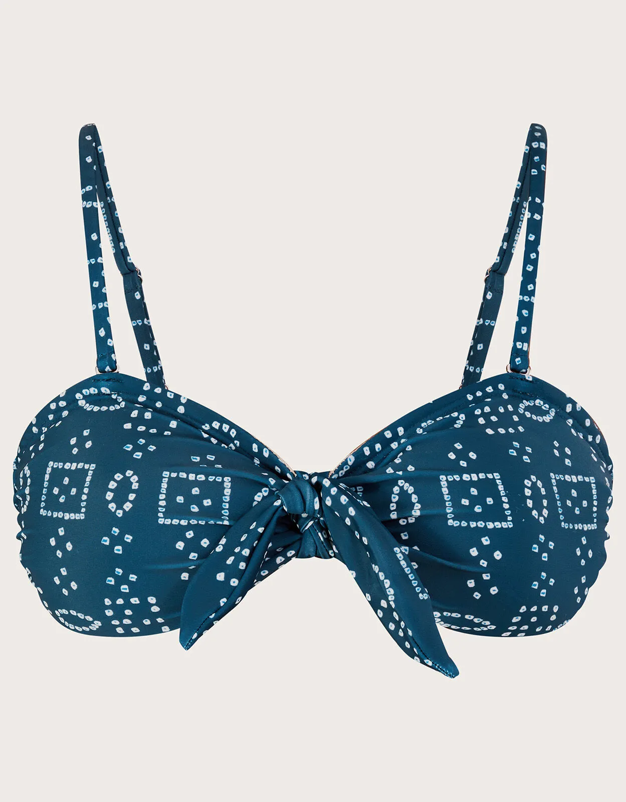 Batik Dye Bikini Top Blue