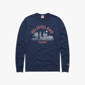 Believeland Cleveland Baseball Long Sleeve Tee