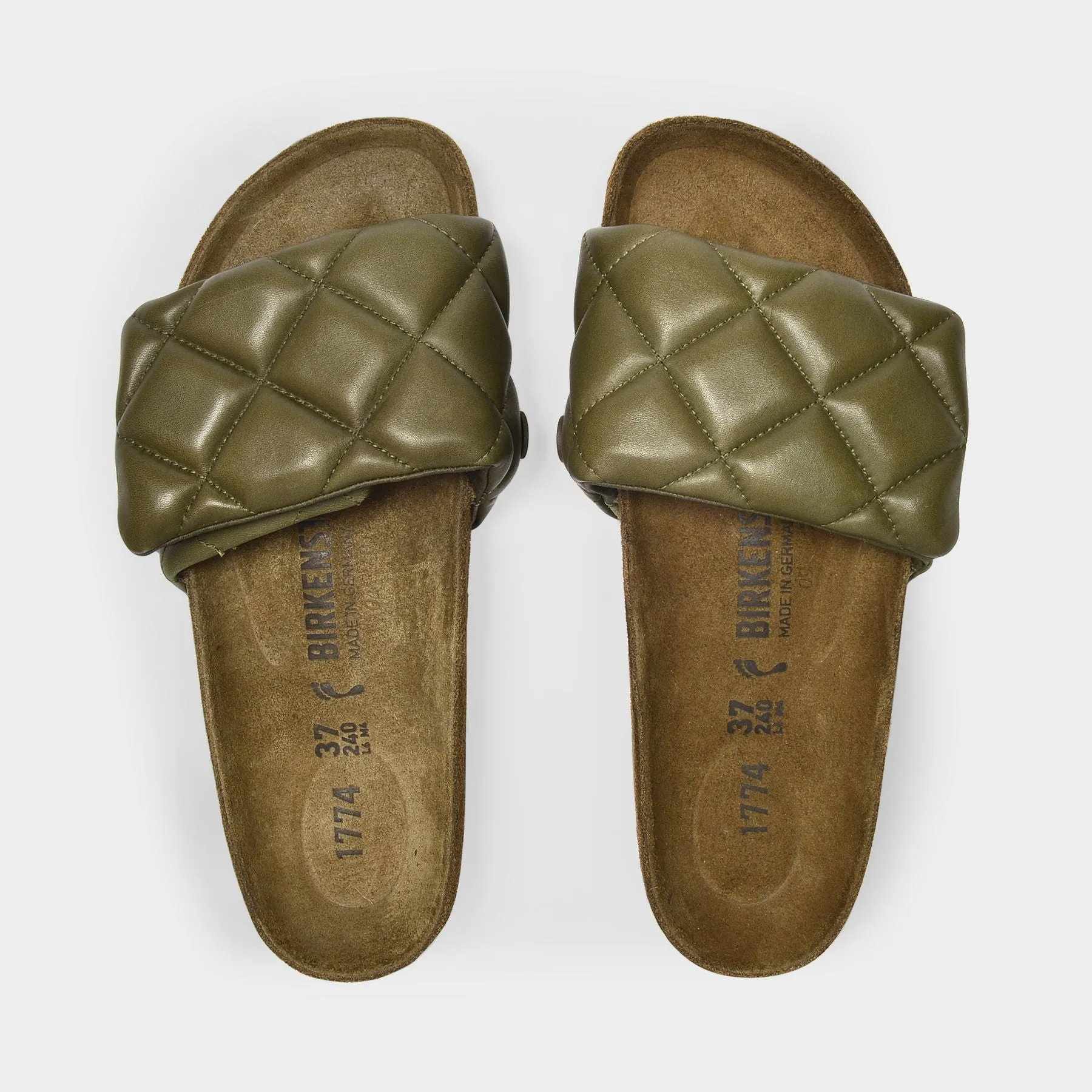 Birkenstock  1774 Sandals in Khaki Paded Leather