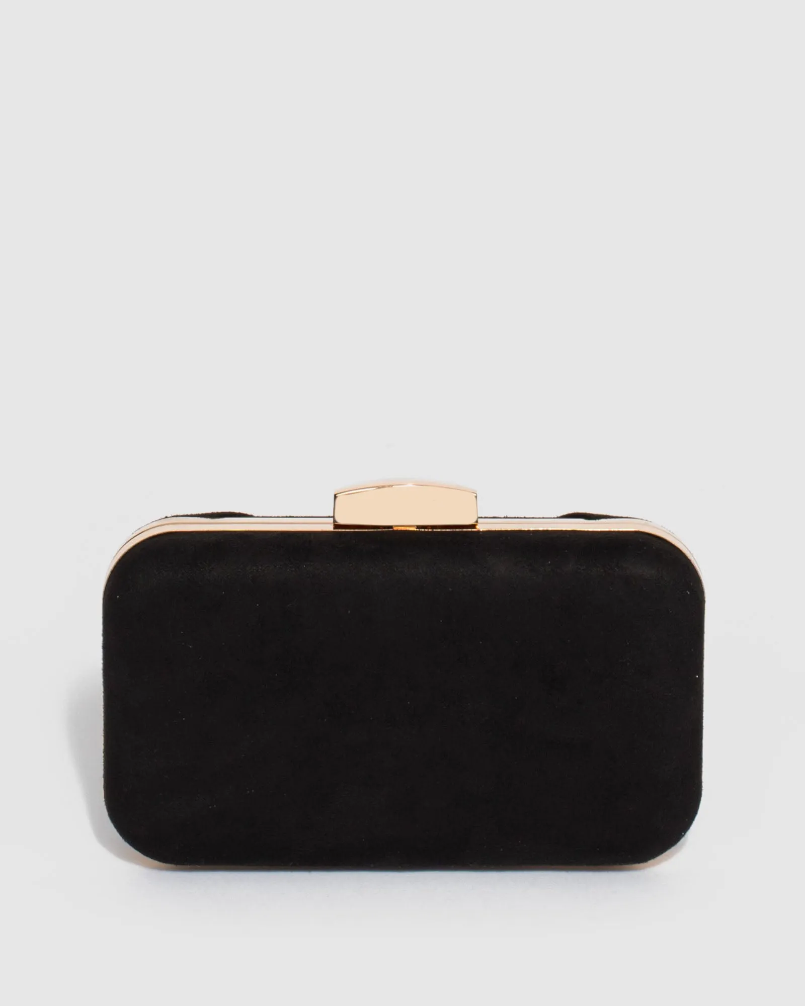 Black Tahlia Twist Clutch Bag