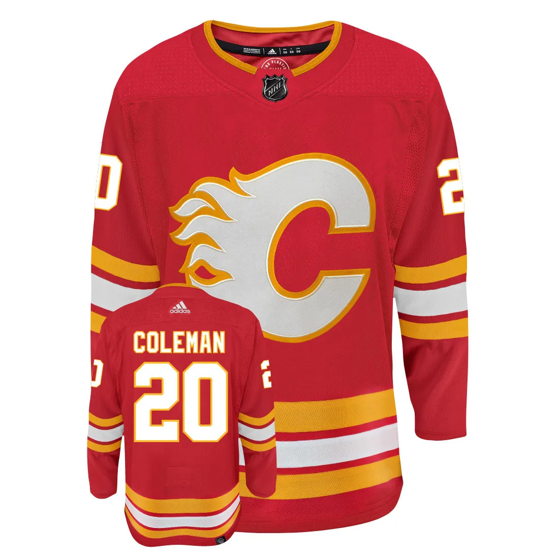 Blake Coleman Calgary Flames Adidas Primegreen Authentic NHL Hockey Jersey     