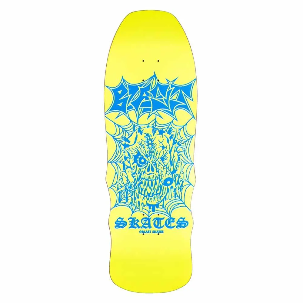 Blast Skates Gnarzone 2 Custom Shape Skateboard Deck 10.25 Neon