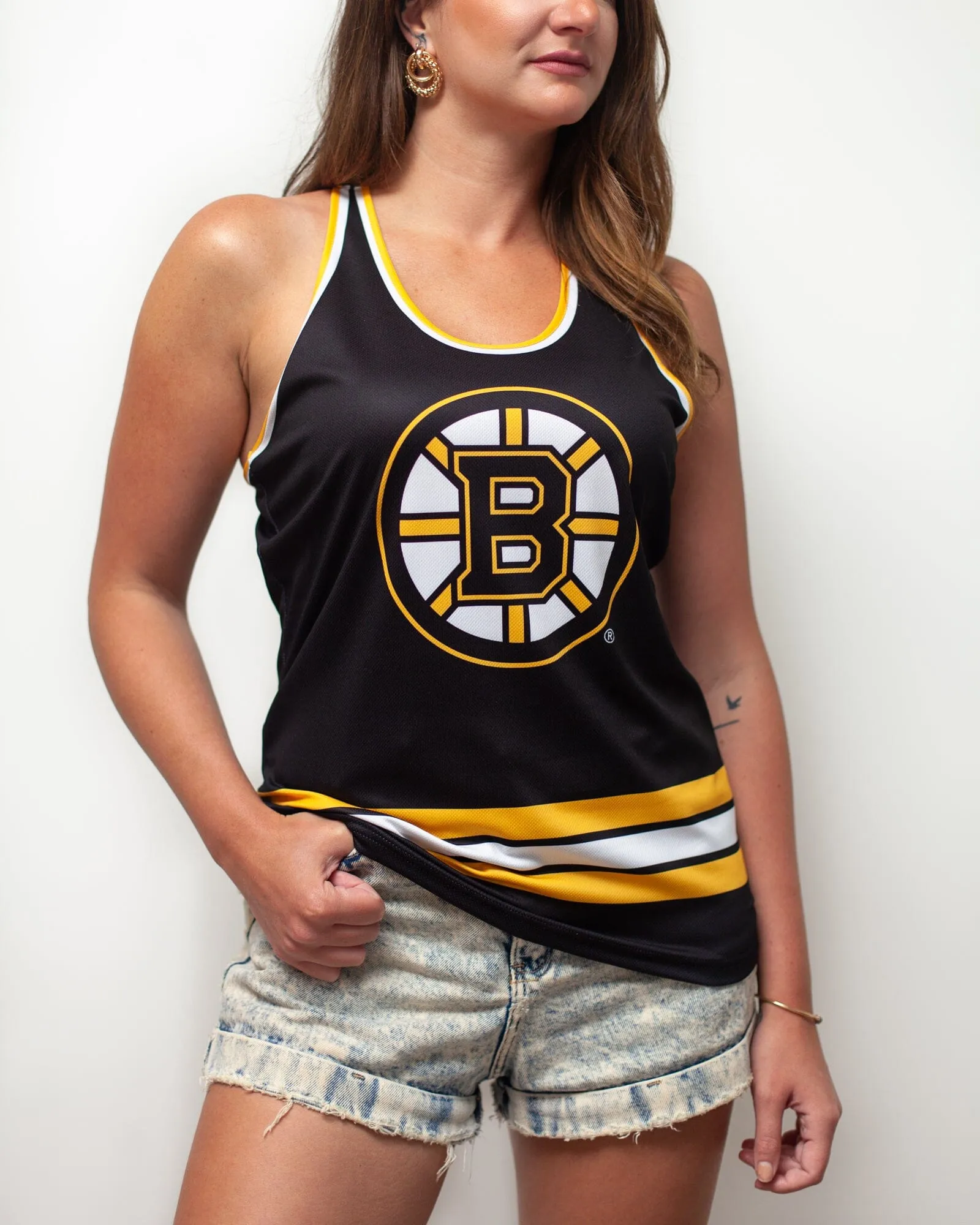 Boston Bruins Women's Racerback Hockey Tank