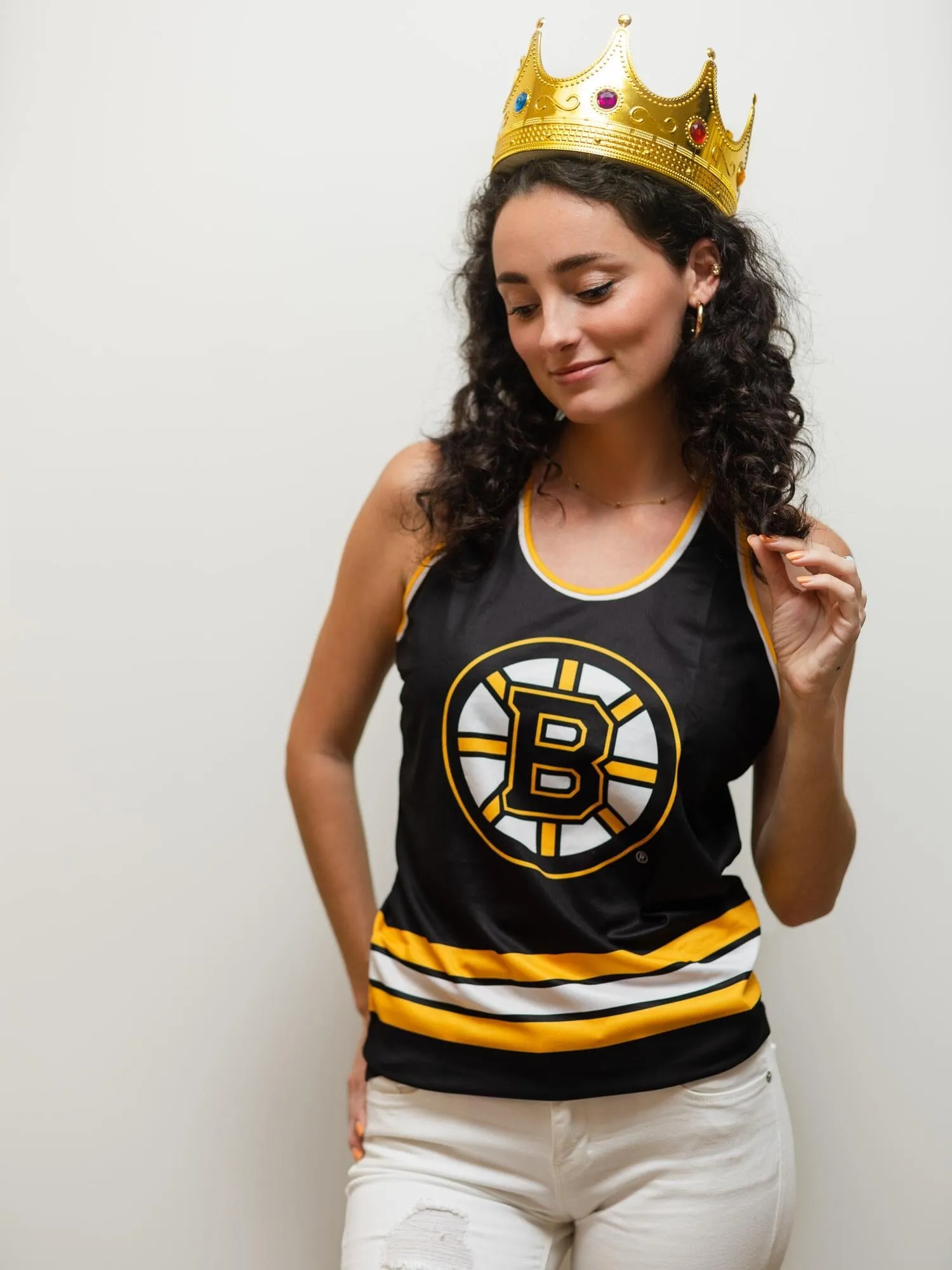 Boston Bruins Women's Racerback Hockey Tank