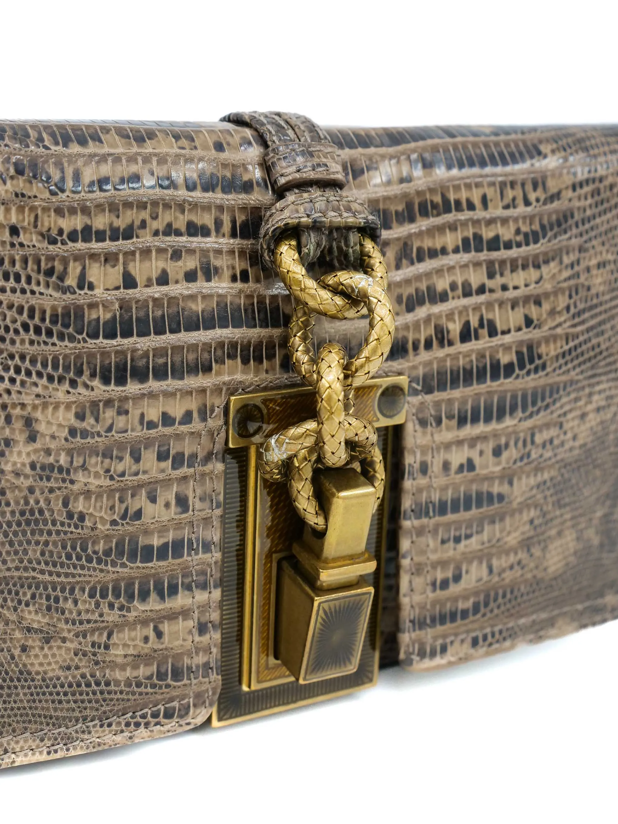 Bottega Veneta Lizard Clutch