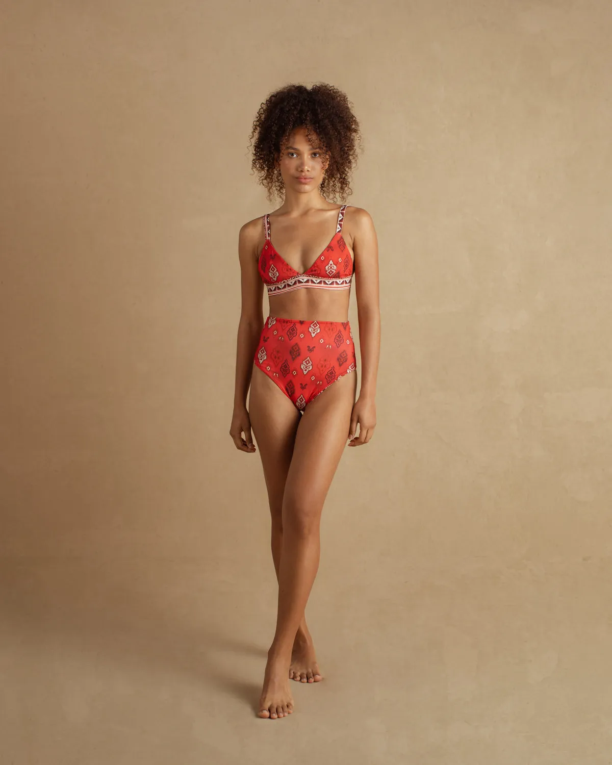 Bottom De Bikini Rose Amuleto