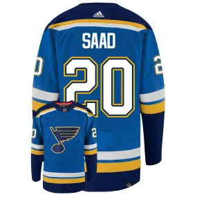 Brandon Saad St Louis Blues Adidas Primegreen Authentic NHL Hockey Jersey     